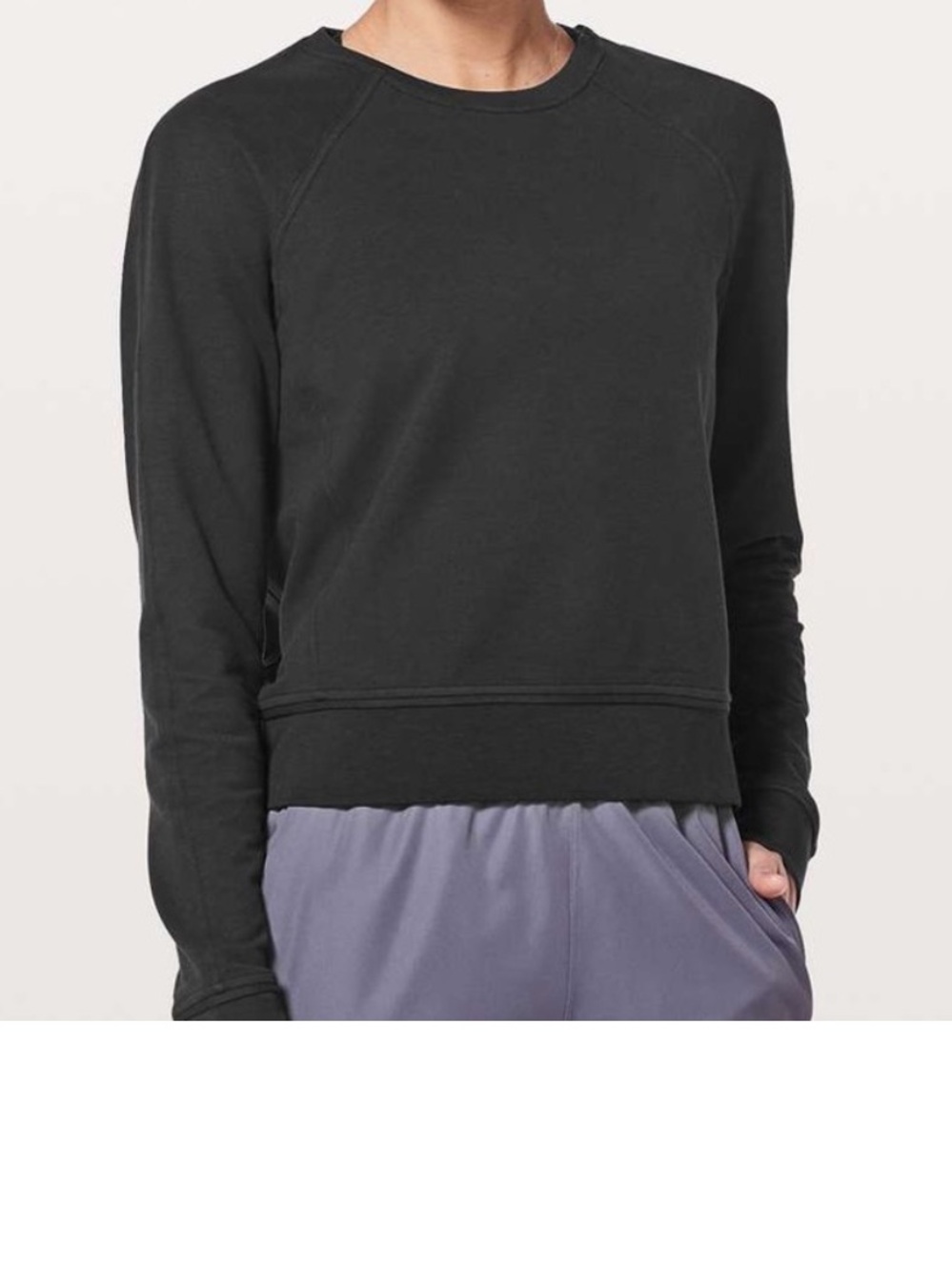 lululemon athletica Black Crewneck Sweatshirt